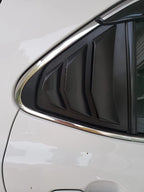 Gloss Black Window Louvers Rear Side Vent Cover for Toyota Camry (2018–2024)