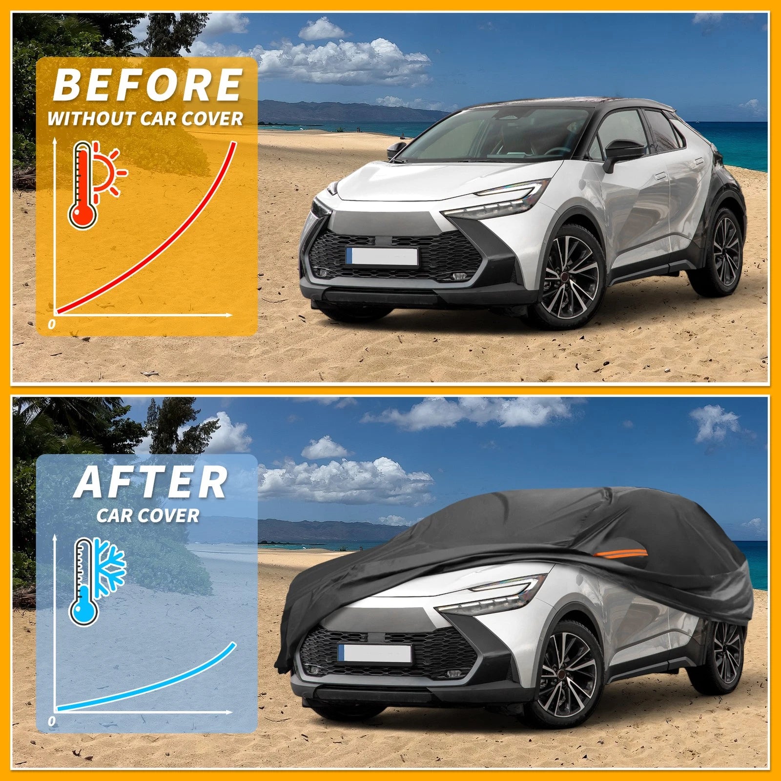 Car Cover Waterproof All Weather for Toyota C-HR (2017–2023)