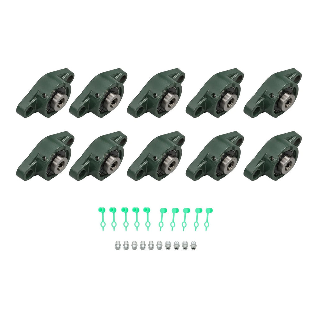 Set of 10 Pillow Block Bearings for UCFL201-8 (1/2" Bore)