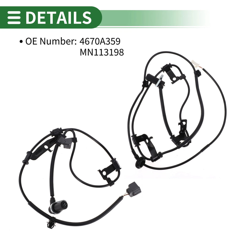 ABS Wheel Speed Sensor Kit No.4670A359 for Mitsubishi Eclipse (1995–1999)