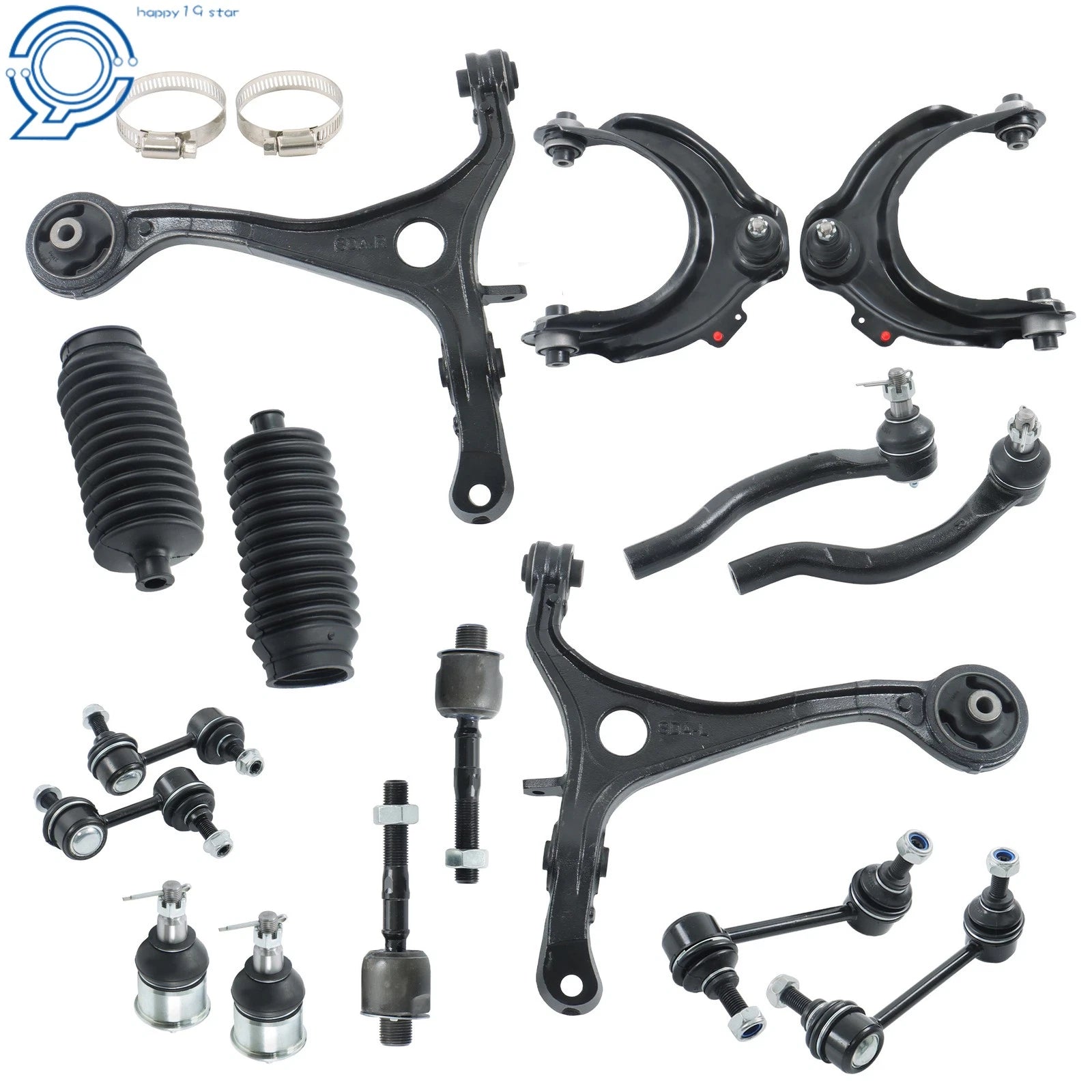 Front Lower Control Arm Ball Joint Tie Rods Sway Bar for Acura TL (2004-2006)