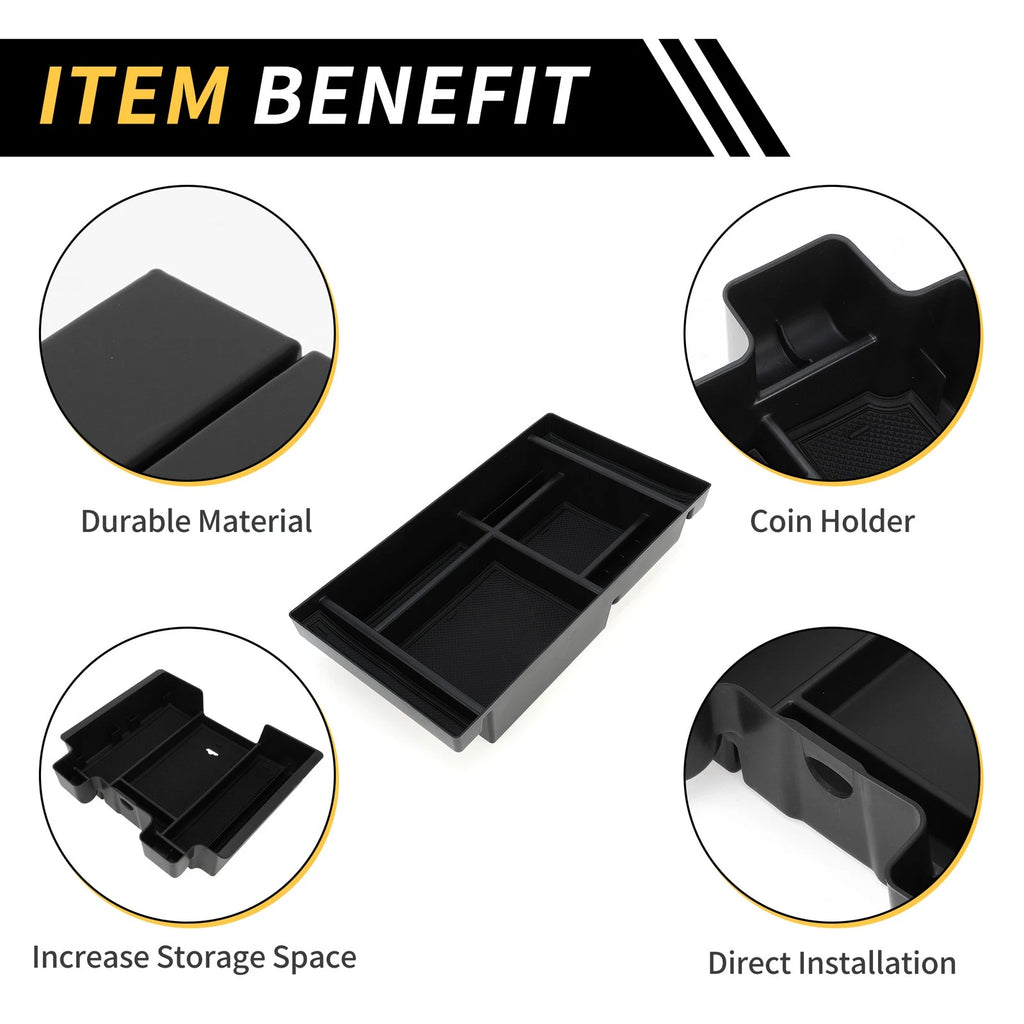 Center Console Organizer Tray for Chevy Silverado, GMC Sierra 2500 