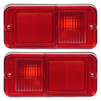 Rear Red Side Marker Lights Pair for Chevrolet GMC C/K Pickup Trucks (1968–1972)