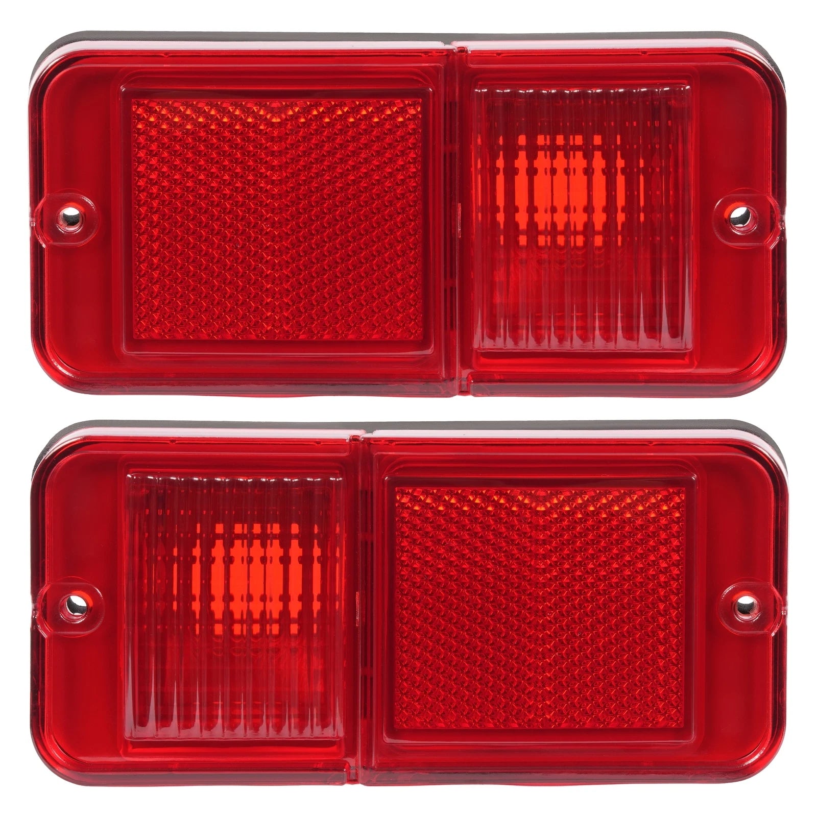 Rear Red Side Marker Lights Pair for Chevrolet GMC C/K Pickup Trucks (1968–1972)