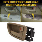 Set of 2 Inside Beige Door Handles for Toyota Sequoia Tundra (2001–2007)