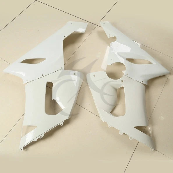 Unpainted White Injection Fairings for Kawasaki Ninja ZX6R ZX636 (2005–2006)