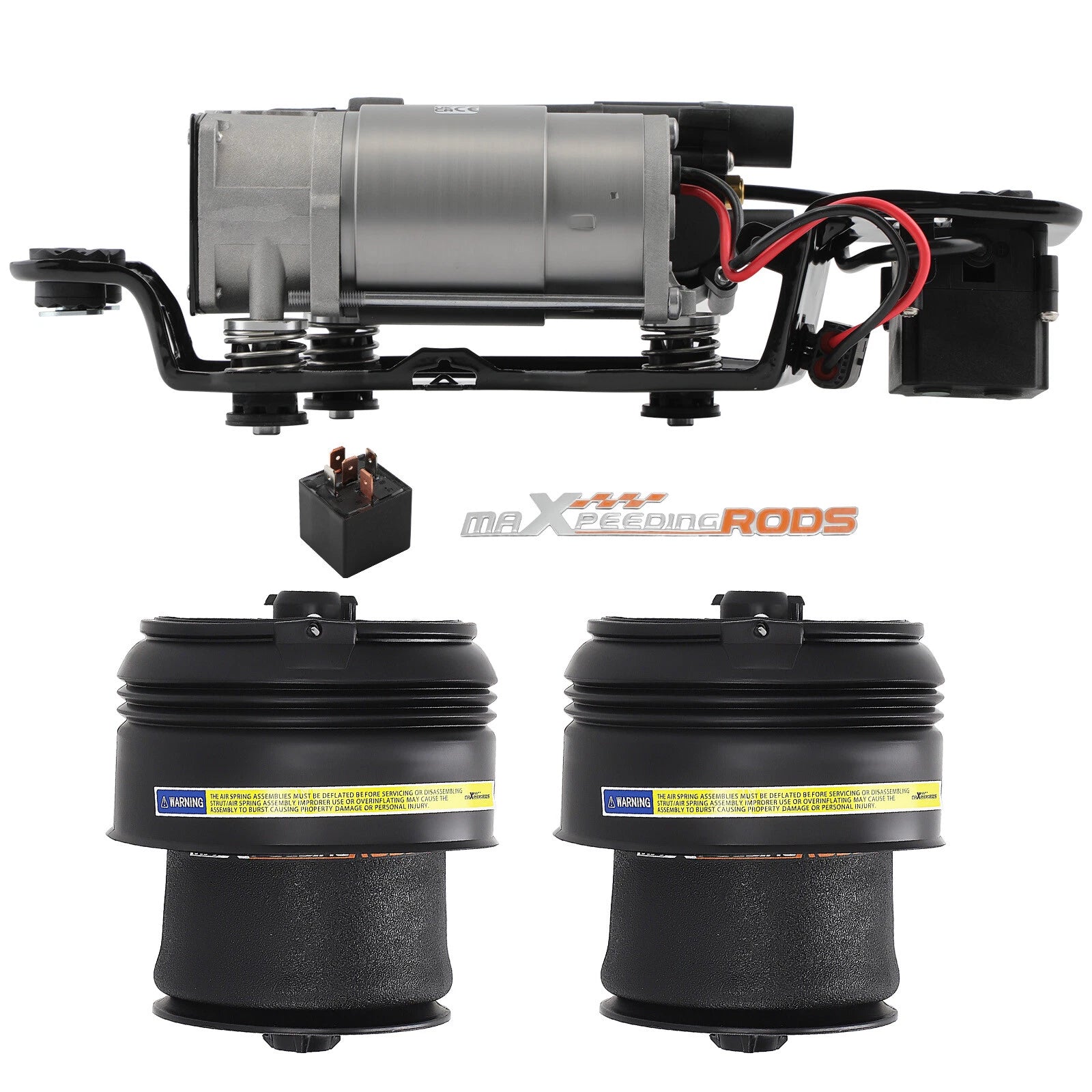 Air Suspension Compressor & Valve Block for BMW X5 F15 X6 F16 (2014–2018)