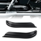 Black Louvered Swingarm Covers for Harley Touring Dresser (2009-2020)