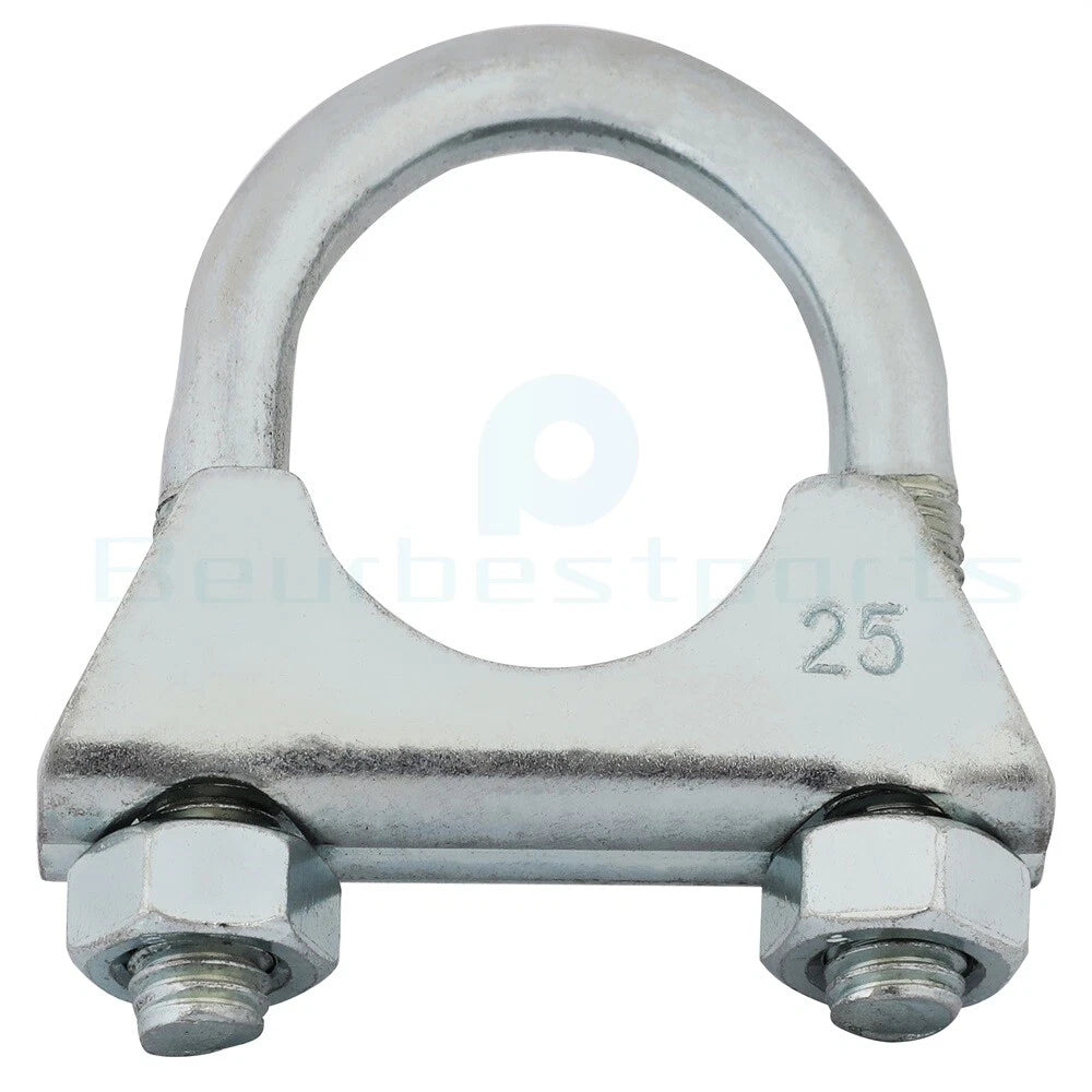 1" U-Bolt Uclamp Muffler Saddle Exhaust Pipe Clamp for Universal