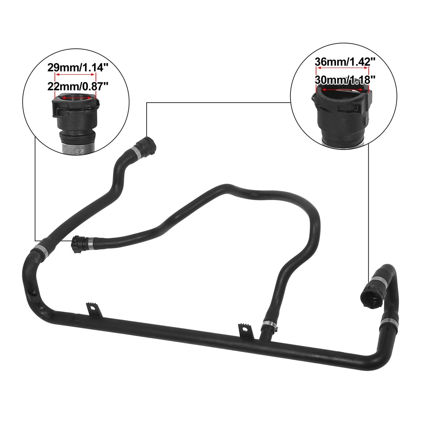 Radiator Coolant Hose 17127511204 for BMW 3 Series 318 Ti (2002–2005)