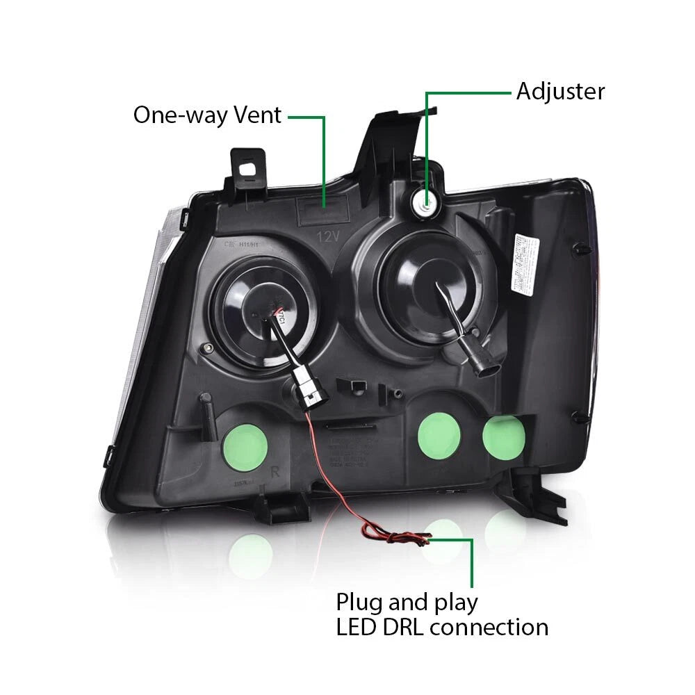 LED Projector Headlights for Chevy Avalanche Tahoe Suburban (2007–2014)