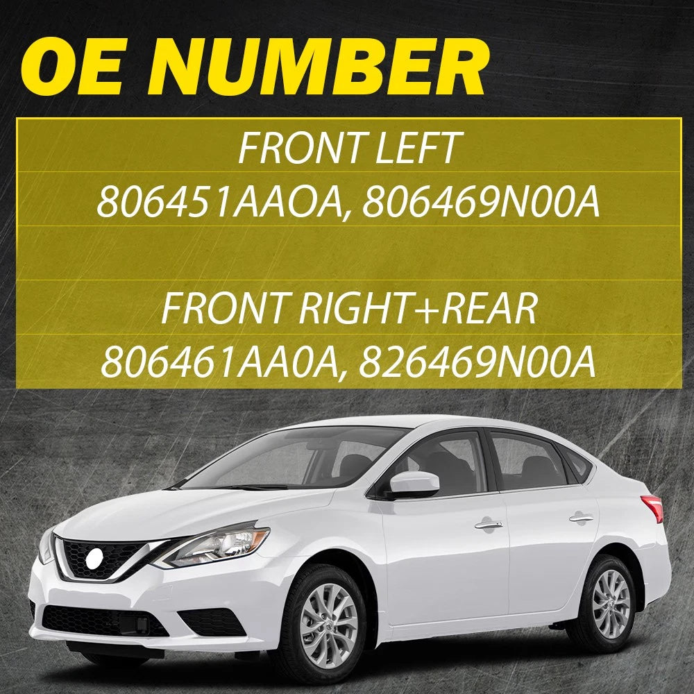 2X Front Door Handles for Nissan Sentra (2013–2018)