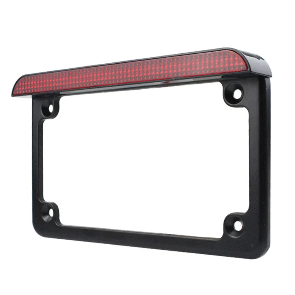 LED Light Motorcycle License Plate Frame & Brake Tail Light Bracket