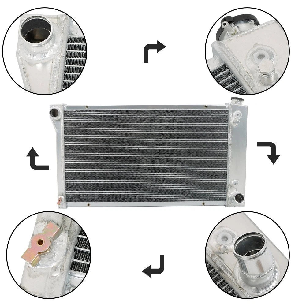 4 Row Radiator for Chevrolet C10 Suburban GMC C15/C1500 (1967–1972) CC369