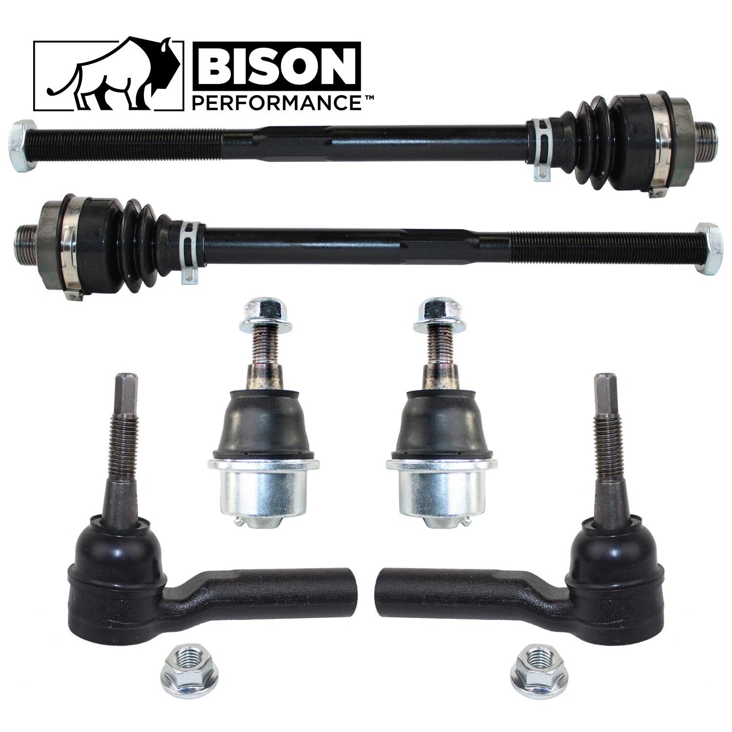 6pc Front Tie Rod End & Lower Ball Joint Kit for Chevrolet GMC