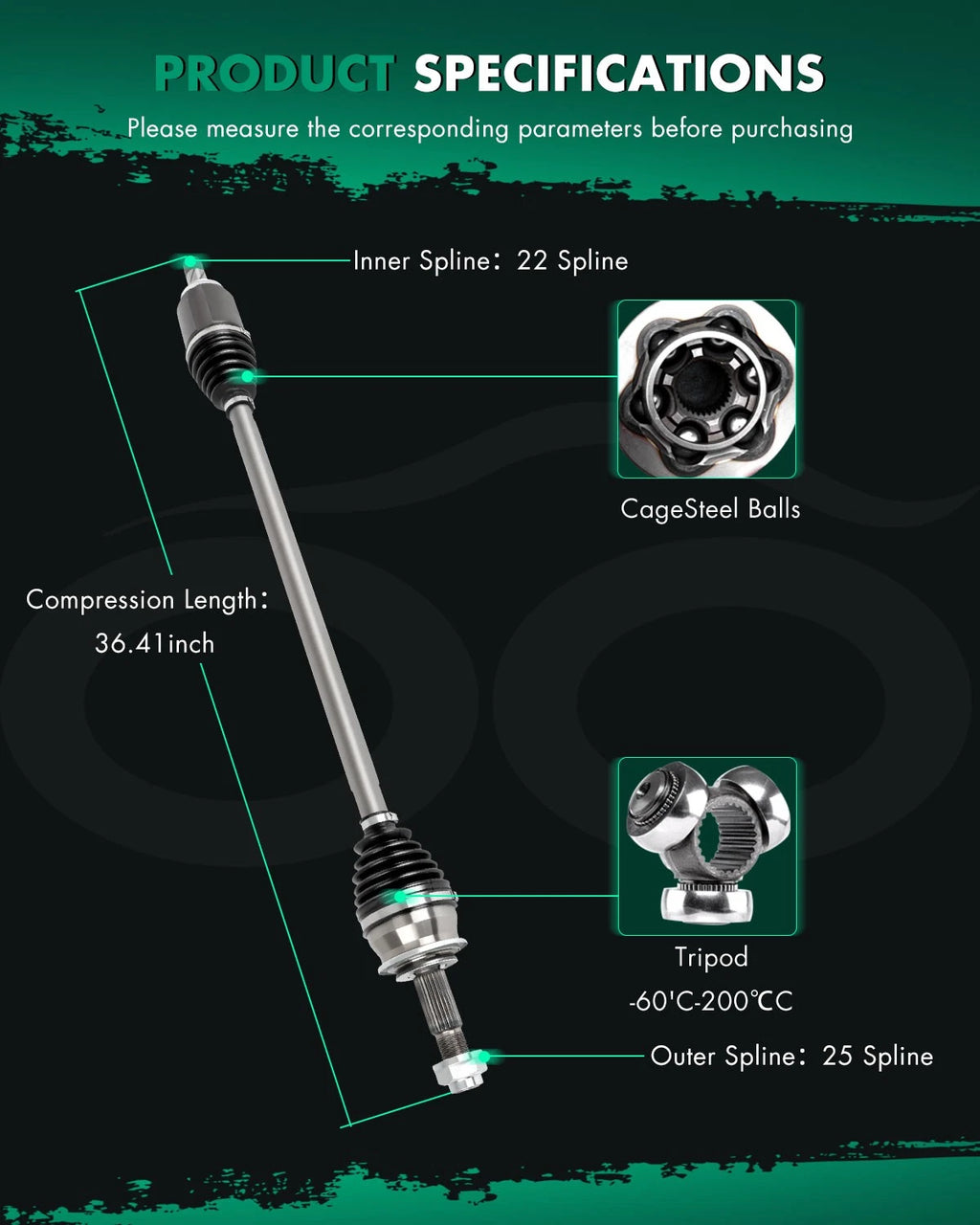 Front Right CV Axle for Chevrolet Sonic (2012–2017)