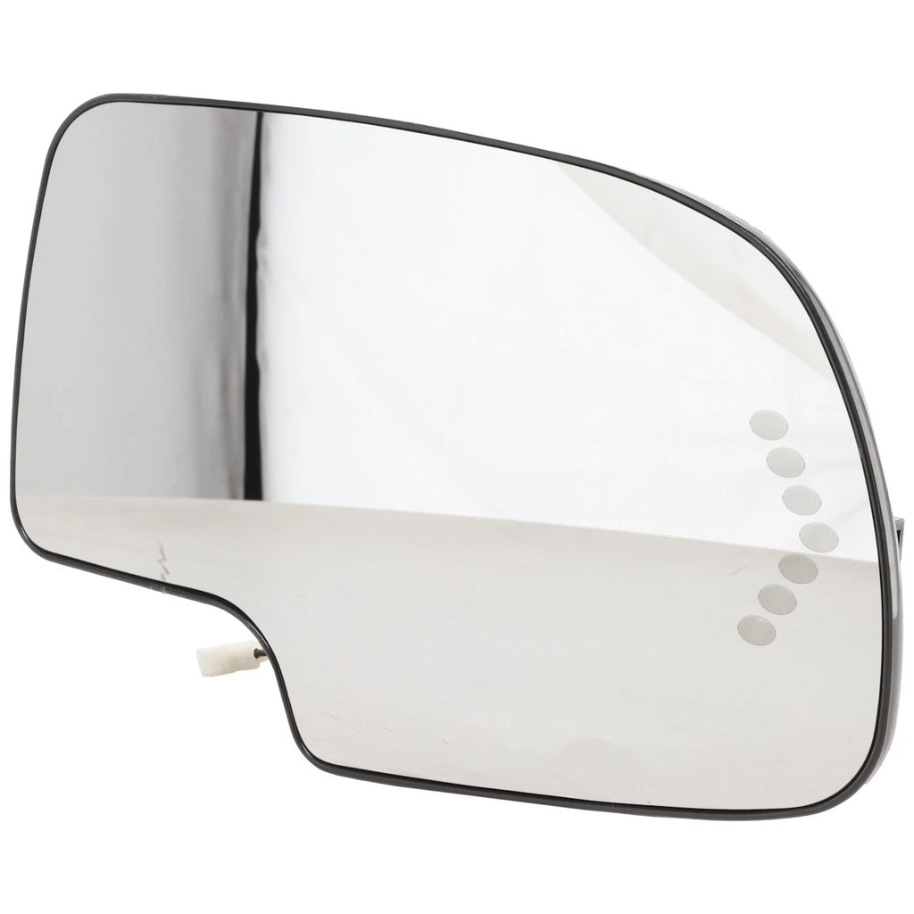 Heated Right Mirror Glass for Chevy Silverado 2500 (2003–2004) with Signal Light