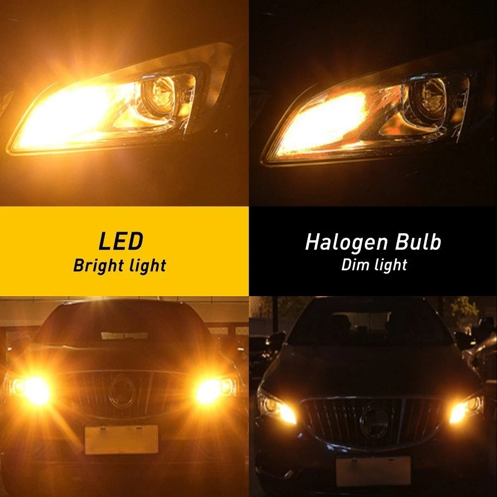 2X Amber LED Turn Signal Light Bulbs for Various Vehicles (YYYY–YYYY)