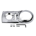 Chrome/Black Dash Panel Insert Cover for Harley Softail Fatboy (2000–2017)
