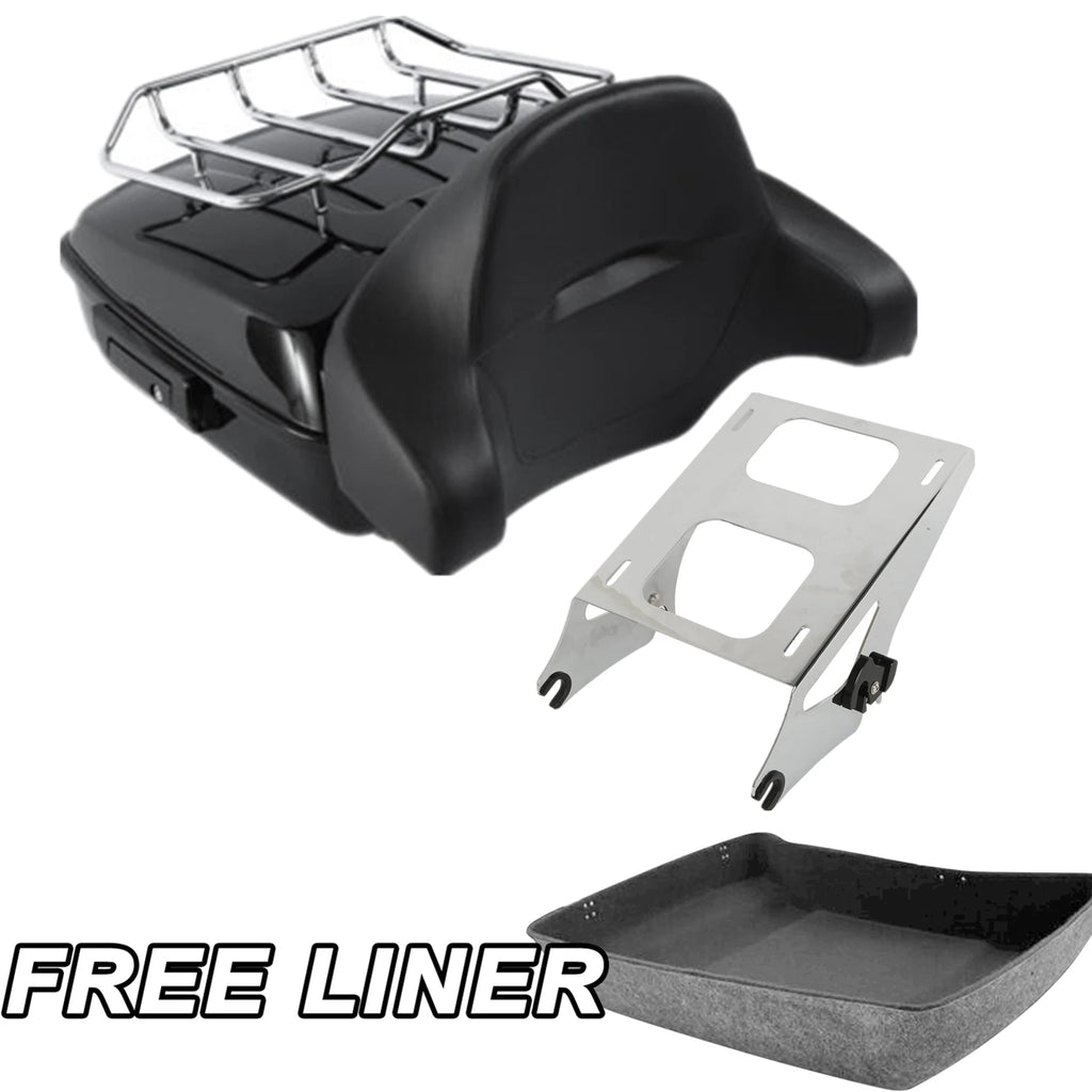 Chopped Trunk Pad & Mount Rack for Harley Touring Road King (2014–2026)