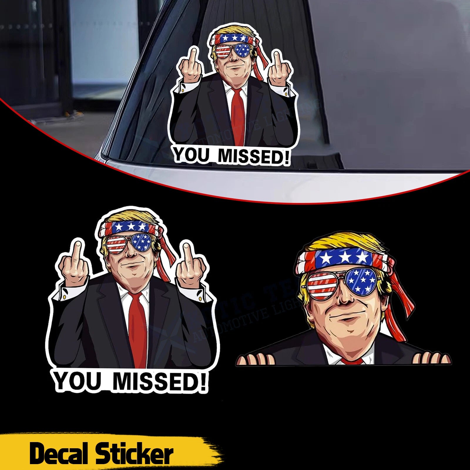 Donald Trump President Campaign Stickers for Car Bumper (2016–2020)