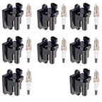 8X Ignition Coils + 8X Spark Plugs for Chevy Silverado 1500 GMC Hummer H2 (2003–2007)