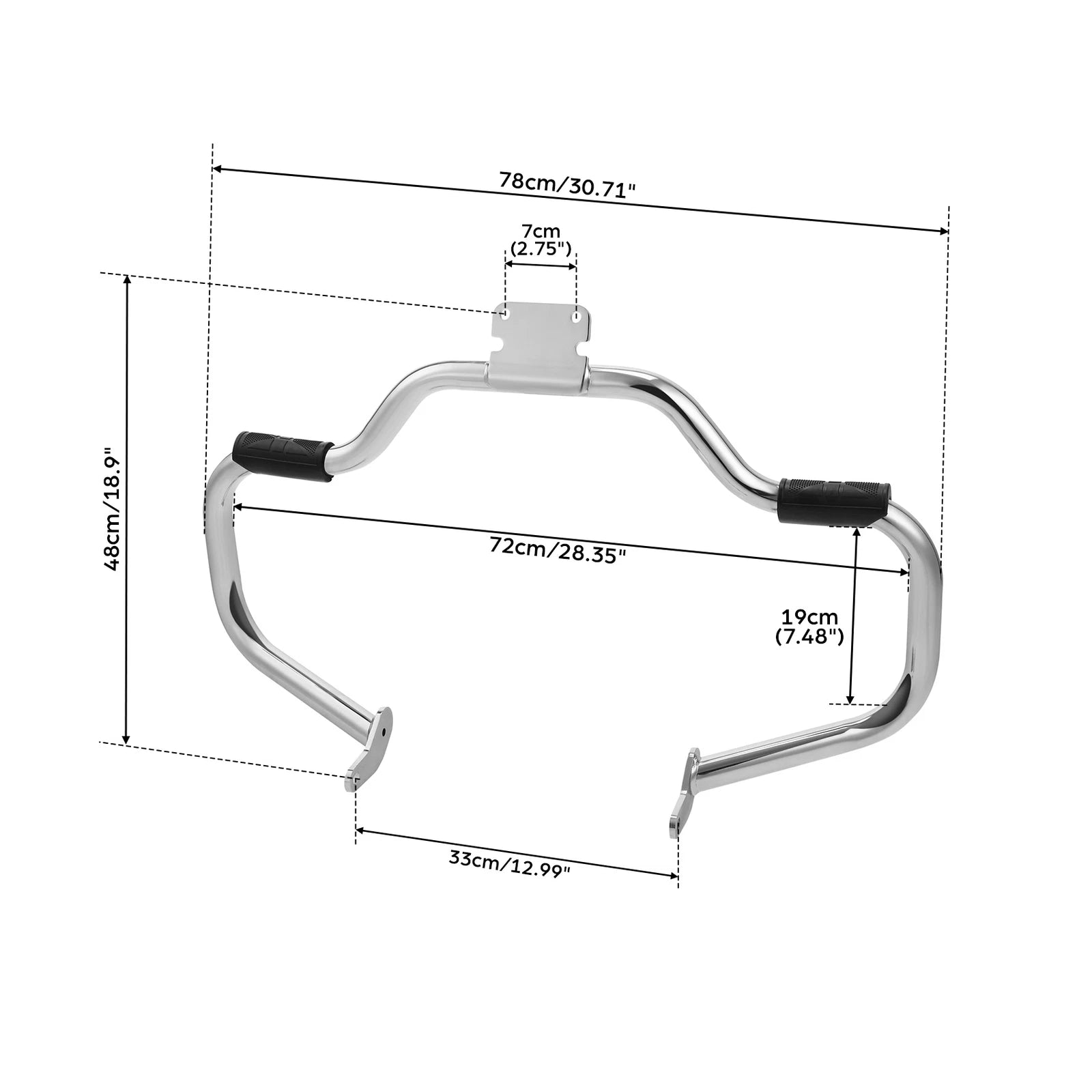 Engine Guard Crash Bar for Yamaha V-Star 400 650 (1997–2016) Chrome