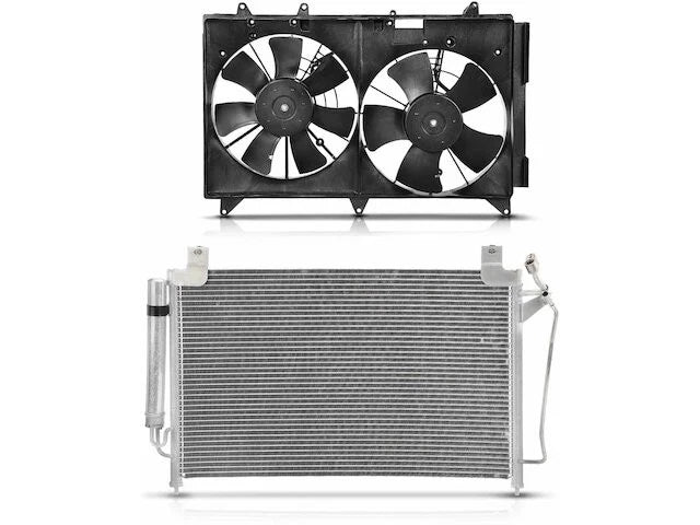 A/C Condenser and Cooling Fan Kit for Mazda CX-7 (2007–2009) SM799SH