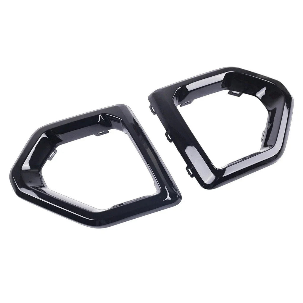 Gloss Black Front Fog Light Outer Bezel Cover for GMC Sierra (2019–2021)