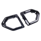 Gloss Black Front Fog Light Outer Bezel Cover for GMC Sierra (2019–2021)