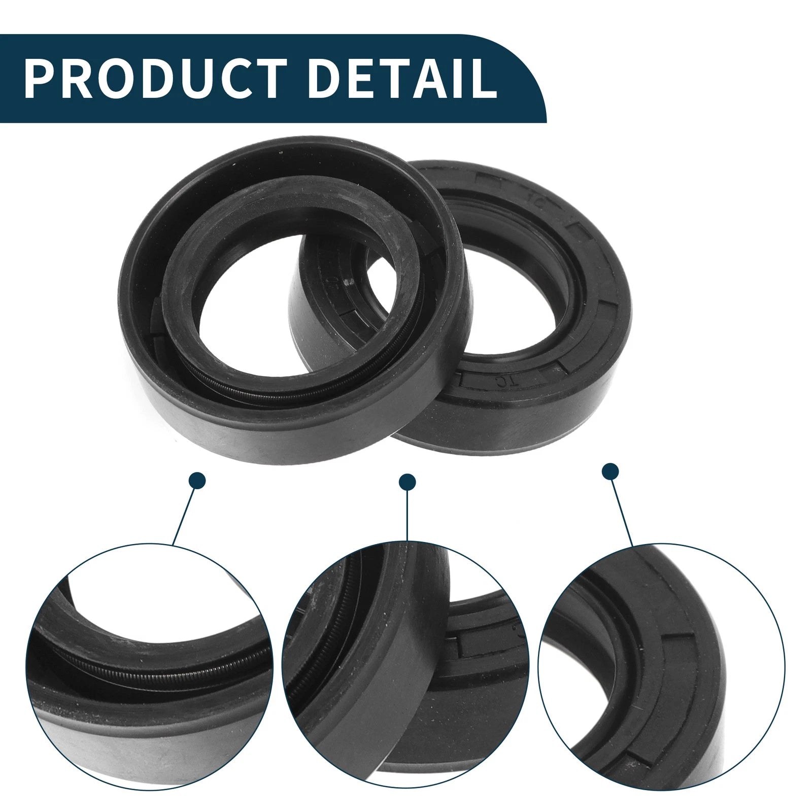 Set of 5 Oil Seal Rotary Shaft Seal NBR Rubber 25x40x10mm