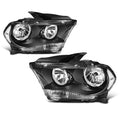 Direct Replacement Headlight for Dodge Durango (2011–2013) - Clear Corner Black