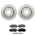 Bosch QuietCast Front Rotors & TRW Pro Metallic Brake Pads for Town & Country (2008–2016)