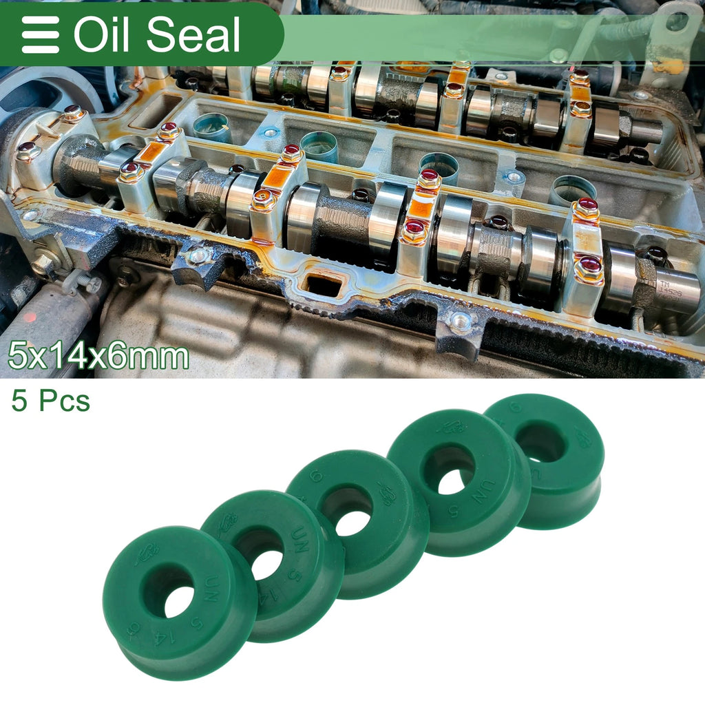 Set of 5 Oil Seal Ring Rotary Shaft Seal 5x14x6mm for Various Models