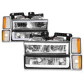 C-Shape LED DRL Headlights for Chevy C/K 1500-3500 Suburban (1988–1993)