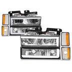 C-Shape LED DRL Headlights for Chevy C/K 1500-3500 Suburban (1988–1993)