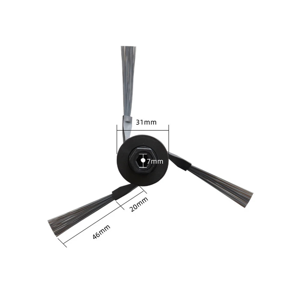 Set of 4 Side Brushes & 6 Mop Pads for Dreame X50s Pro Master