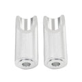 Silver Motorcycle Footpegs for Honda Ruckus (2003–2023)