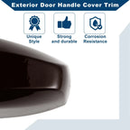 Door Handle Cover Trim for BMW X1 X5 F15 X6 (2014 - 2019) Brown ABS