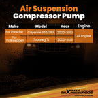 Air Ride Suspension Compressor for Porsche Cayenne (2002-2010)