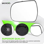 Set of 2 Chrome Heated Side Mirror Glass for Toyota Sienna (2011–2014)