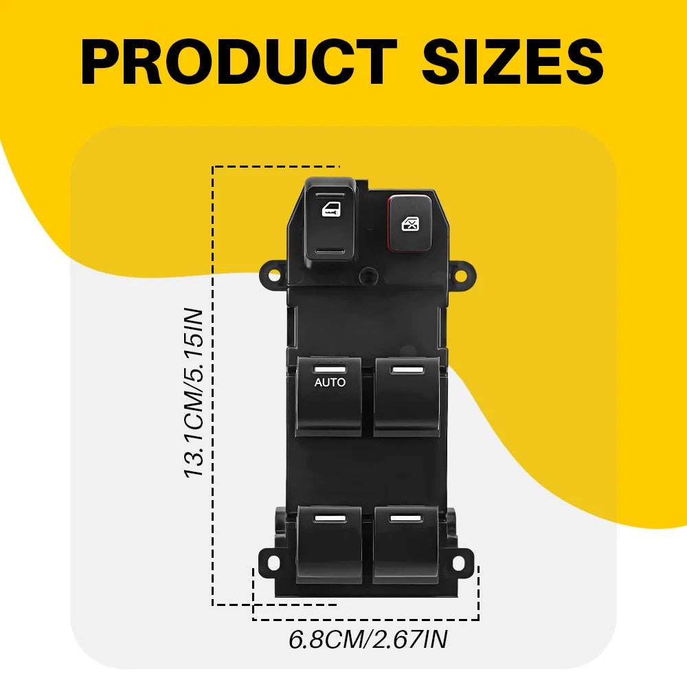 Driver Master Power Window Door Switch for Honda Fit (2009–2014)