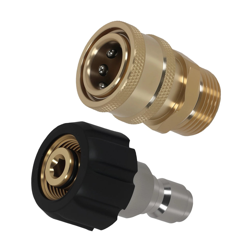Pressure Washer Adapter for M22-14mm to 3/8" Quick Connect (5000PSI)
