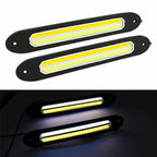 LED Daytime Running Light Strip for Car - White/Amber