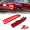 Red LED Rear Bumper Reflector for Lexus RX350 RX450h (2016–2020)