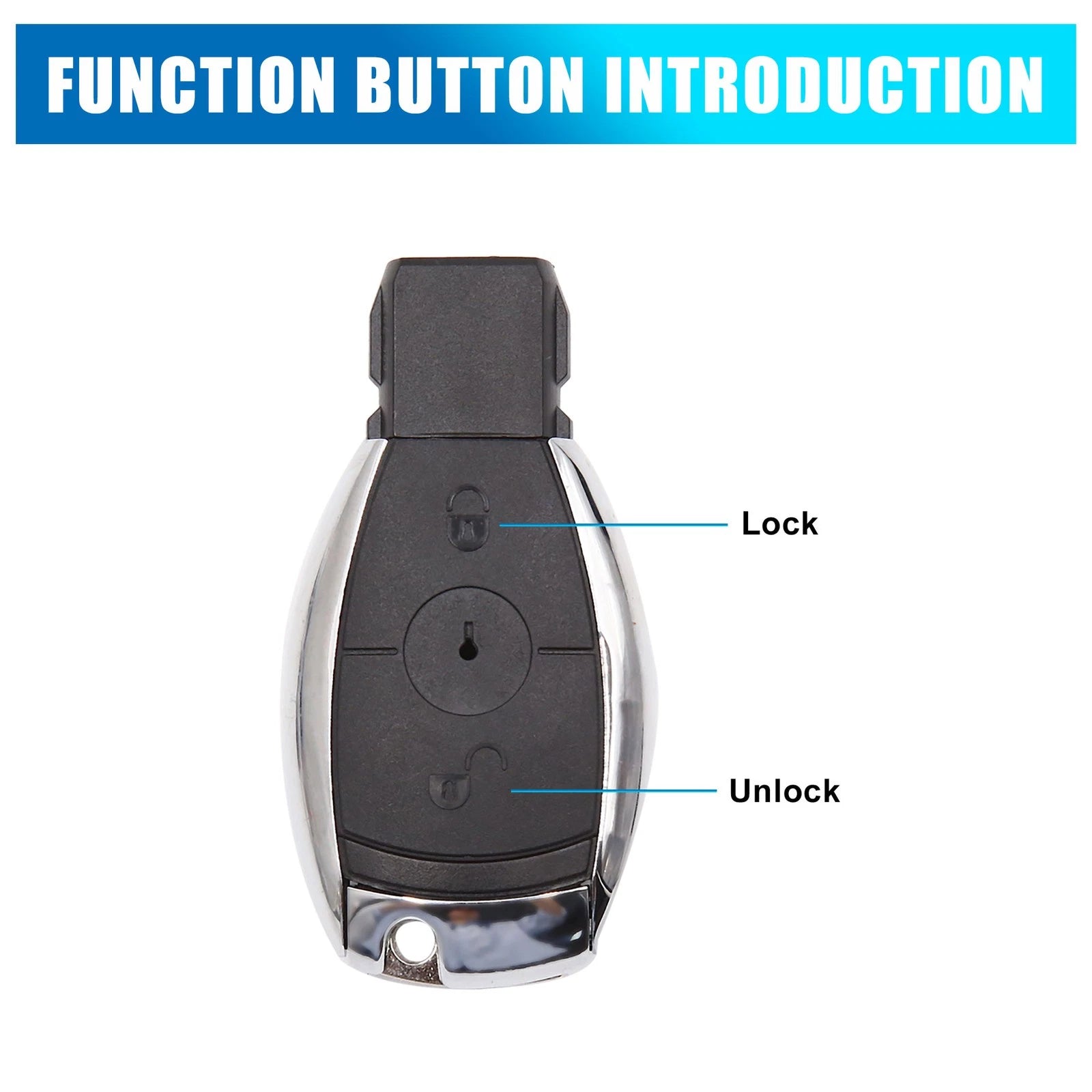 2 Button Key Fob Remote Case Shell for Mercedes (1)