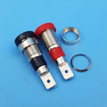 10pcs Brass 4mm Banana Female Jack Chassis Panel Mount Connector