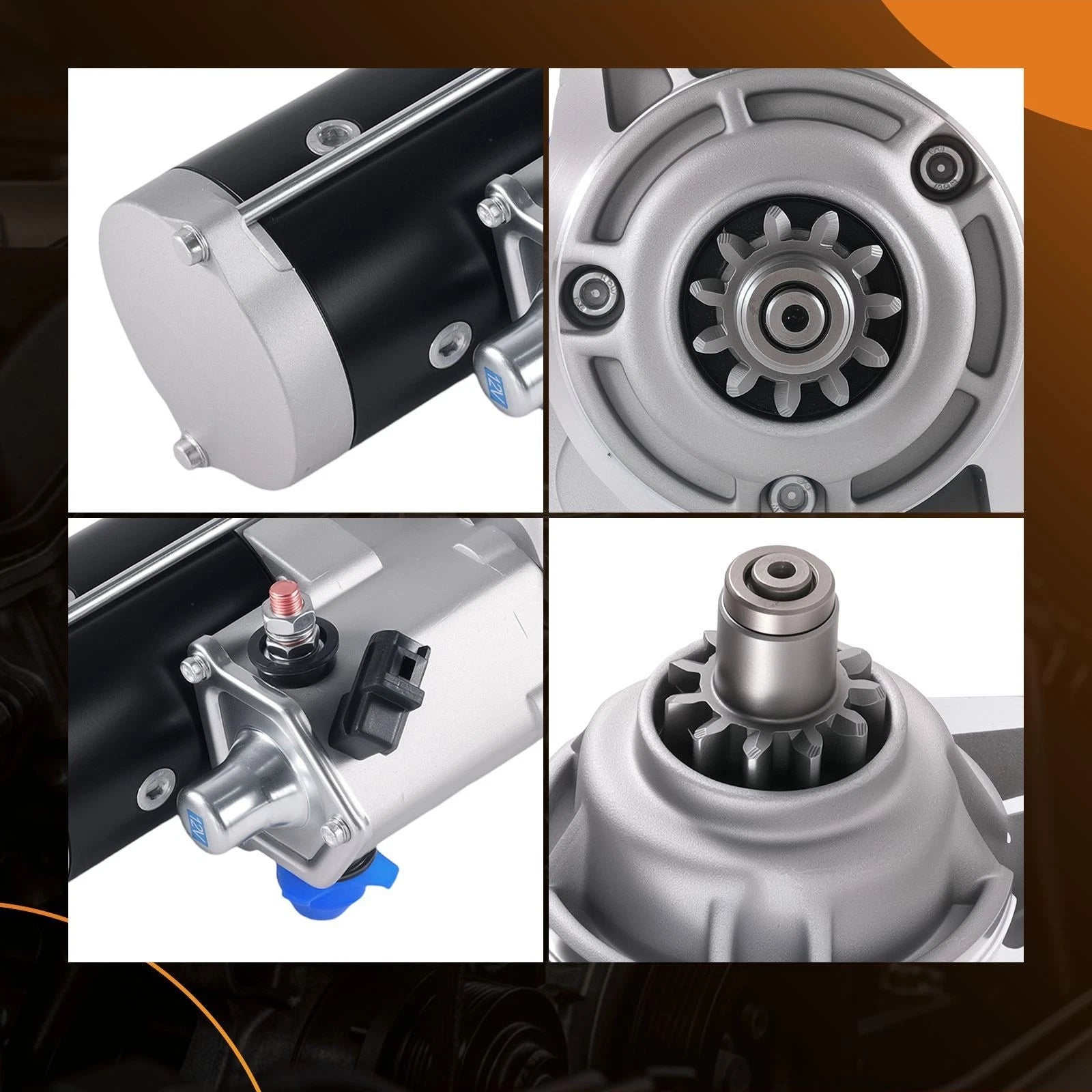Starter for Isuzu NPR NQR L4 4.8L 5.2L (1999–2006) 228000-8180 12V 11T 4.0KW