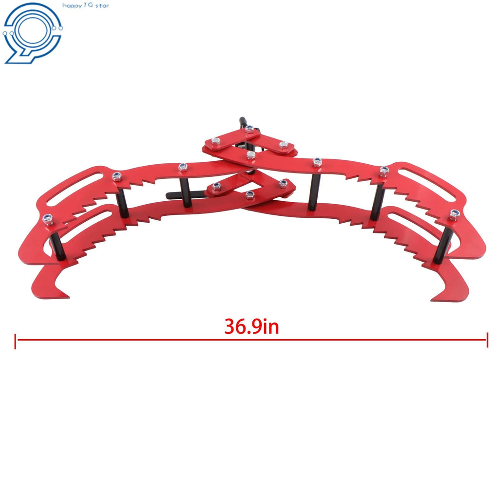 Log Lifting Tongs 36" 4 Claw Grapple Hook for Tractor