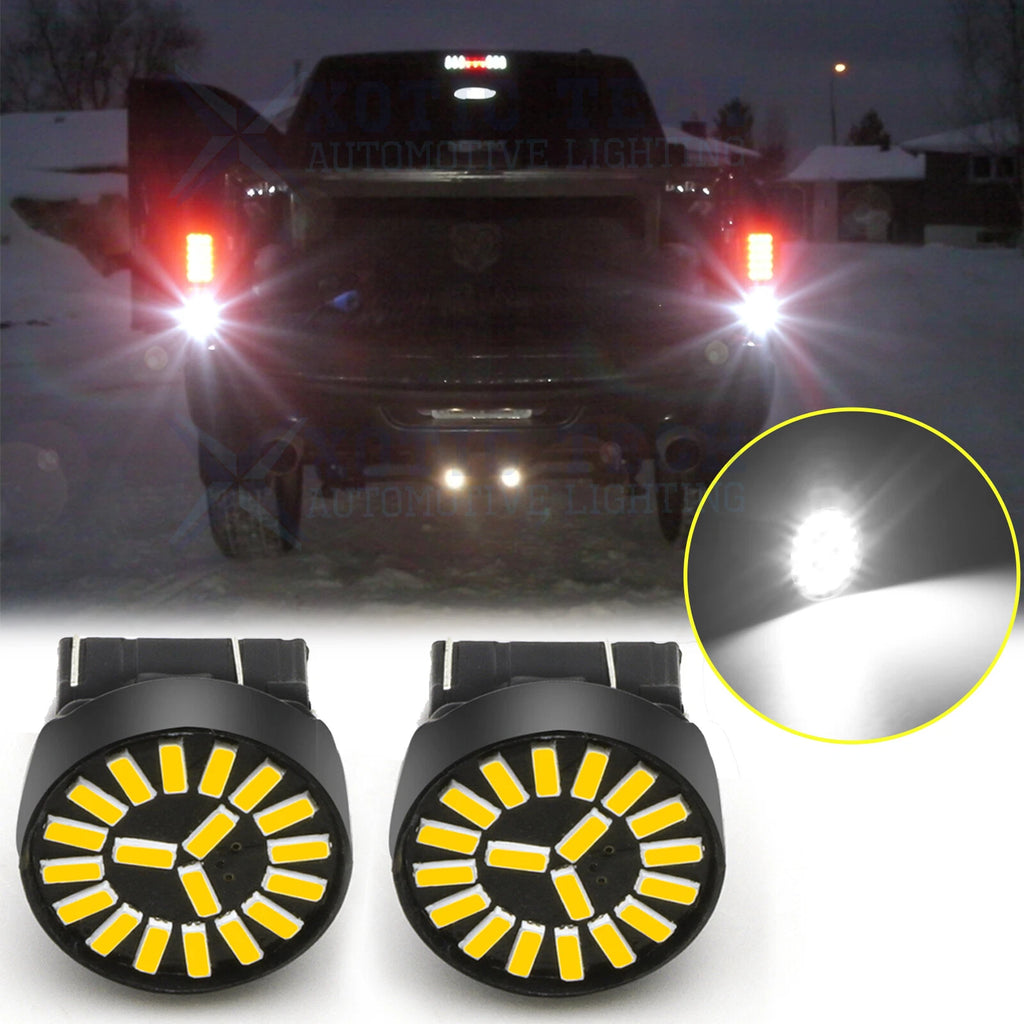 6000K White LED Backup Light Bulbs for Ram 1500 2500 3500 (2013–2019)